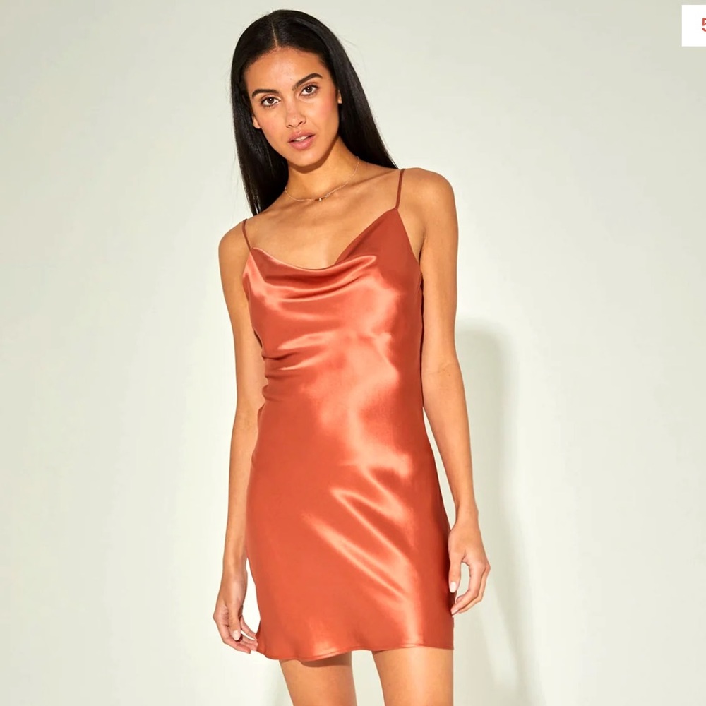 Noiri. Olivia Silk Dress - Copper